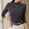 女士聚酯纤维双面磨毛罗纹打底衫2529 商品缩略图3
