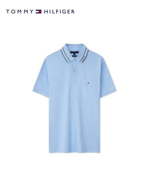 TOMMY 短袖POLO衫男  MW35612-C1Z 天蓝色. 商品图0