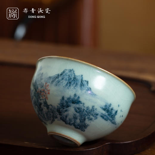 问鼎鼎青青花伴月杯（望尘）（缺货） 商品图1
