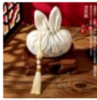 兔耳锦缎香袋（米白） 商品缩略图0