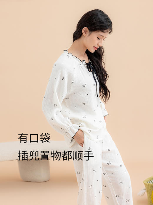 康妮雅女式长袖长裤套头套装 商品图2