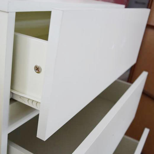 HMJIA 四斗柜抽屉柜客厅卧室玩具柜储物柜抽屉式收纳柜暖白色G-C13004W  1678247 商品图3