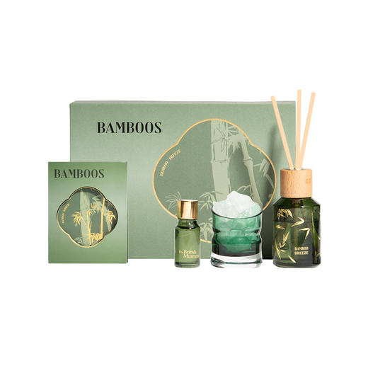 大英博物馆 东方梦境系列 竹报平安 晶石香氛无火香薰套装-夏夜竹风 商品图4