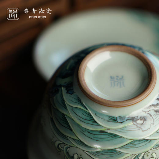 问鼎鼎青系列澜清盖碗（六鹤同春）（缺货） 商品图4
