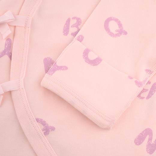 棉果果秋季新品女童内衣有机棉纱5A抗菌蝴蝶哈衣连体衣M321726224497 商品图2