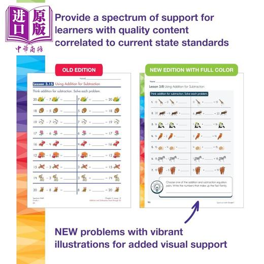 【中商原版】Spectrum Math Workbook Grade 1 2024新版光谱练习册 数学系列 一年级 商品图4