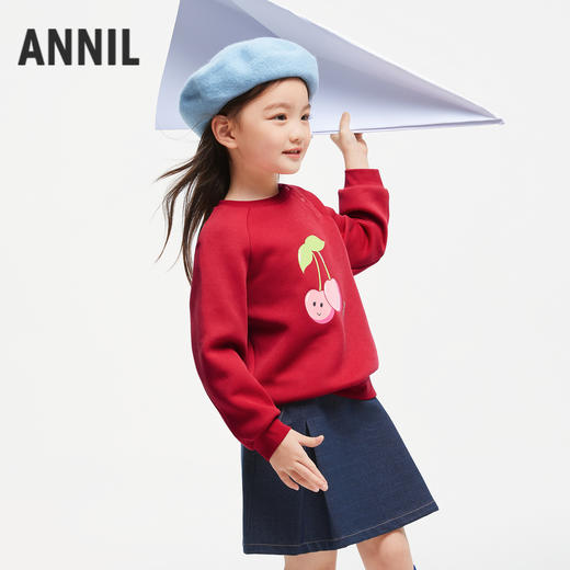 女童甜趣印花卫衣长袖上衣新款安奈儿童装实体店同款XG431659 商品图1