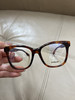 726-1 黄亦玫猫眼素颜黑框平光镜 BBR Be2363猫眼黑框格纹镜腿 镜架 商品缩略图3