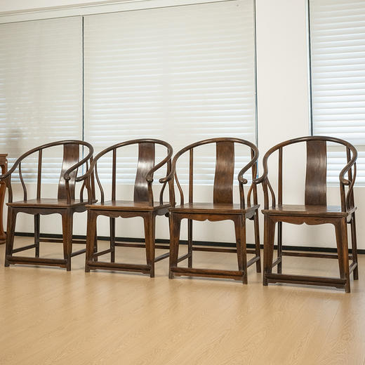清 红木圈椅成堂（一堂四只） 商品图4