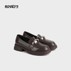 和诚行 2024秋冬新款厚底学院风乐福鞋女漆皮百搭JK小皮鞋0010833 商品缩略图4