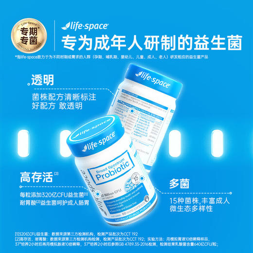 【保税仓】Life Space成人益生菌胶囊 商品图3