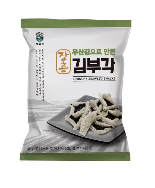 10月3号到期장흥찹살김부각 오리지널/와사비맛 原味/芥末味 海苔脆片 50g 商品图2