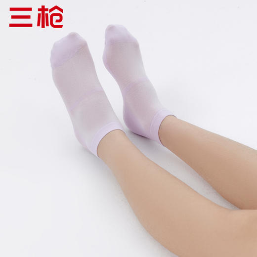 Threegun三枪 透气直角中筒女袜(1双装)-91252Z031 商品图7