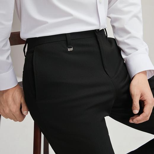 【肌理提花】柒牌男装西裤男2025秋冬新款商务休闲微磨毛直筒长裤	127H71700 商品图2