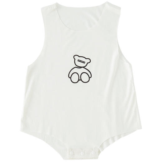 【婴儿莫代尔包屁衣】夏无袖背心三角哈衣莫代尔冰丝男女宝宝夏季爬服婴儿连体衣 商品图4