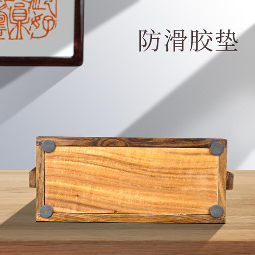 传玺毛笔架檀香木中式笔搁书法用品文房四宝实木笔挂摆件小桥流水创意文房 商品图4