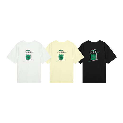 【出游季特惠】ACMEITEM爱棵米 夏速干短袖男女户外休闲跑步宽松印花T恤上衣情侣GAF3440148E 商品图4