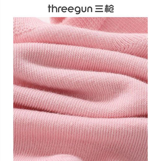 Threegun三枪 平纹加后跟女士船袜(1双装)-91253Z031 商品图4