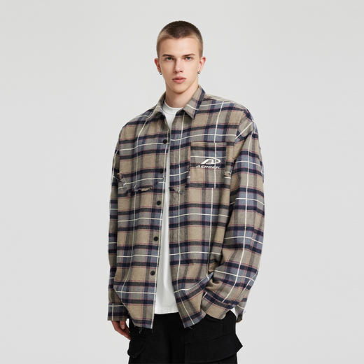 A chock结构拼接开春衬衫 商品图1