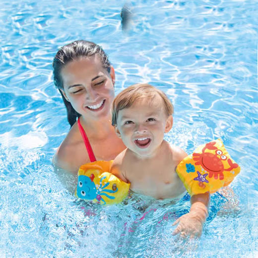 *【专属儿童的游泳臂圈】INTEX立体恐龙 儿童加厚游泳臂圈 宝宝充气水袖游泳辅助 适合3-6岁 商品图2