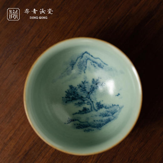 问鼎鼎青青花伴月杯（山色风岚）（缺货） 商品图3