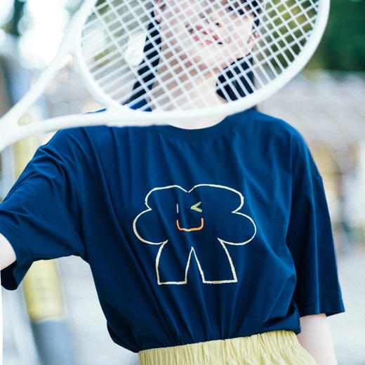 【品牌直发-降价福利】ACMEITEM爱棵米 户外亲子速干短袖轻量抗静电宽松印花短袖T恤男女GAF3440150E/GAF3440151E 商品图2