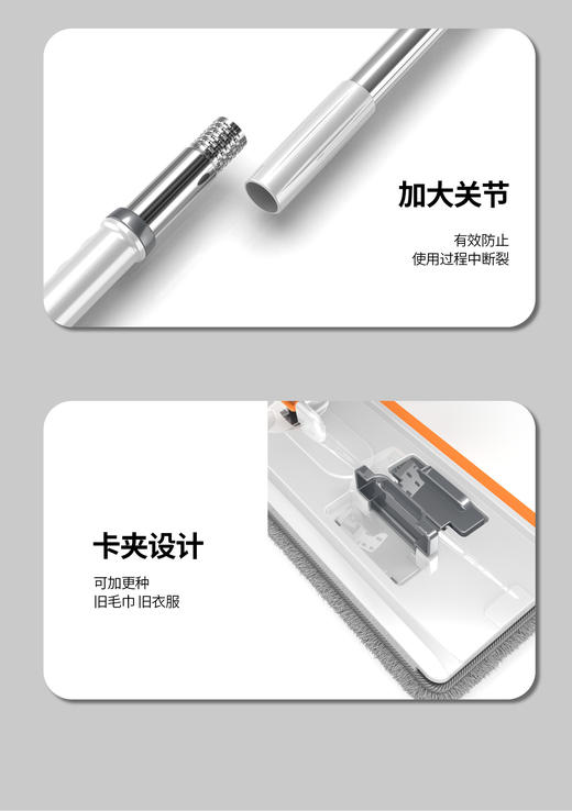 💡这拖把让你老公爱上拖地❕ 三重脱水不留水渍 拖布更清爽 商品图2