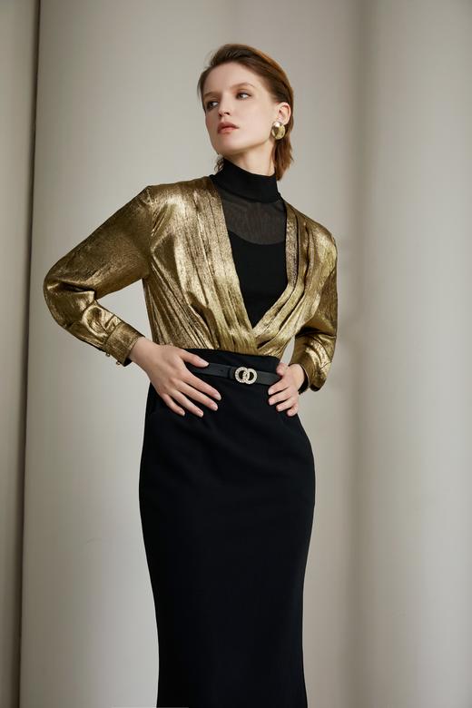 SAFICOO 优雅女人上松下紧 假两件设计式连衣裙 商品图0