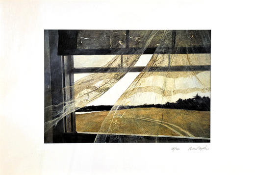 版画《海边的风》-安德鲁·怀斯 商品图0