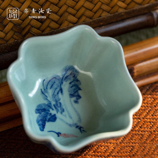 问鼎鼎青青花四叶杯（瓜瓞绵绵） （缺货） 商品图1