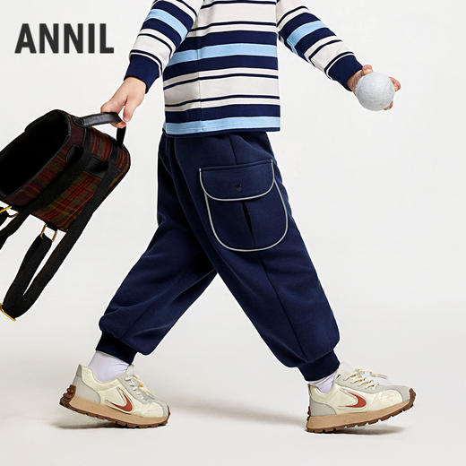 男童工装风潮搭卫裤新款安奈儿童装实体店同款XB436702 商品图2
