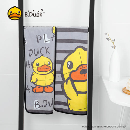 B.Duck小黄鸭超细纤维运动毛巾100*34cm 211 商品图3