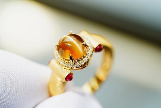 2.4ct 金绿猫眼戒指 商品图3