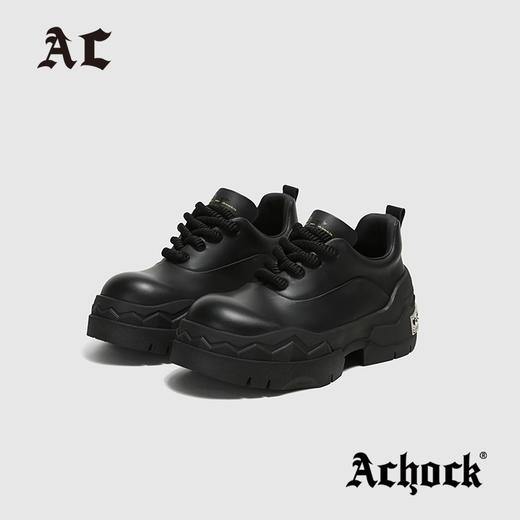 【Achock官方旗舰店】增高7cm潮牌犀牛德比鞋厚底Cleanfit牛皮鞋 商品图0