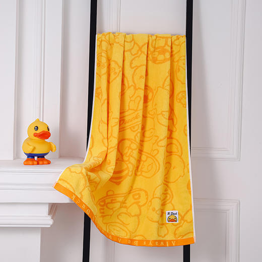 B.Duck小黄鸭滑板鸭提花大浴巾140*70cm 215 商品图3