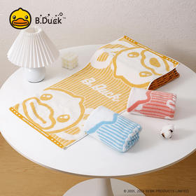 B.Duck小黄鸭竖条鸭毛巾72*34cm 828