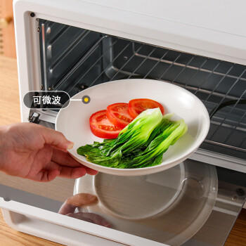 洁雅杰陶瓷盘家用白瓷盘子8英寸中式釉下彩餐盘菜盘汤盘微波炉可用6只装 /厨具 /餐具 /盘/碟 商品图4