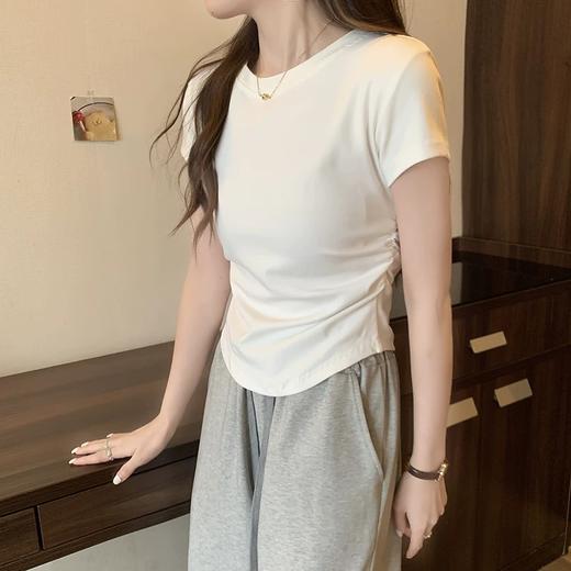 【GZ】无忧购韩系百搭圆领飞飞袖修身短款上衣5216#（截单后3-5天发货) 商品图7