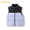 巴拉巴拉童装儿童马甲男童羽绒背心女童冬季新款内胆拼接撞色 商品缩略图4