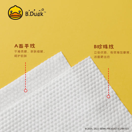 B.Duck小黄鸭一次性洗脸巾抽取式婴儿棉柔巾柔软洁面巾干湿两用 商品图2