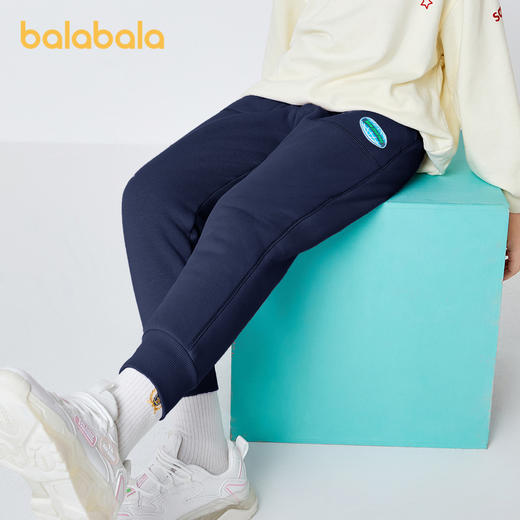 巴拉巴拉童装儿童长裤男童裤子厚女童中大童秋冬新款加绒防风 商品图2