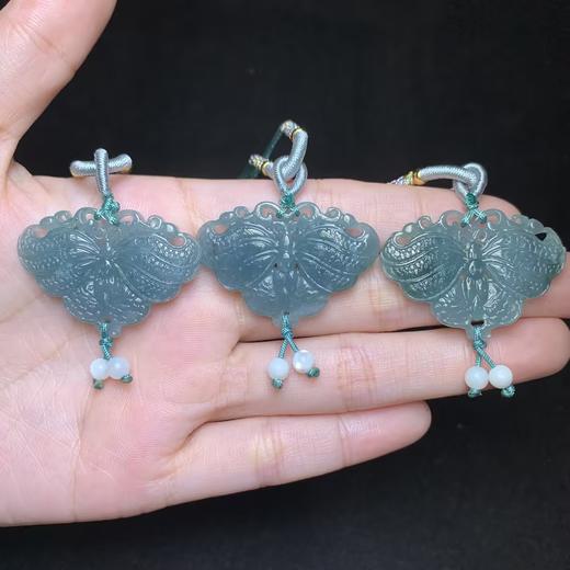 翡翠蝴蝶吊坠 商品图0