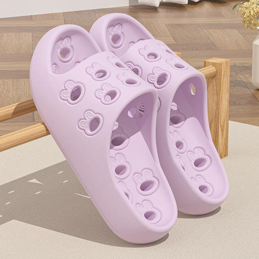 【卡通镂空浴室凉拖鞋】亲子可爱沙滩女士凉拖鞋 儿童女孩夏天学生防 商品图8