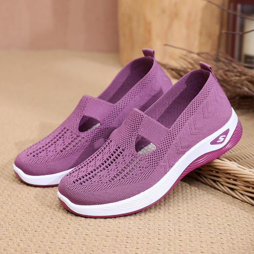 鞋子女2024夏季新款软底透气女鞋大码单鞋中老年妈妈鞋 商品图0