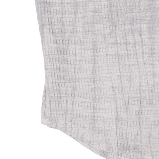 CS107夏季新时尚条纹做旧男士衬衫百搭宽松休闲上衣复古简约短袖 商品图5