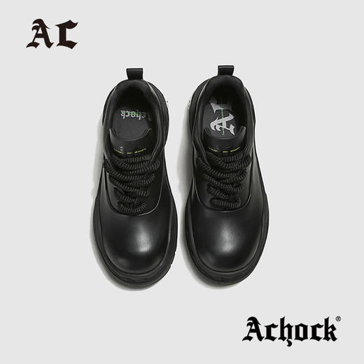 【Achock官方旗舰店】增高7cm潮牌犀牛德比鞋厚底Cleanfit牛皮鞋 商品图2