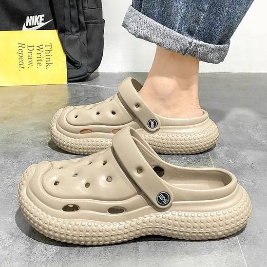 【洞洞鞋男居家鞋】家用包头鞋 青少年EVA拖鞋 镂空沙滩鞋凉拖鞋  商品图11