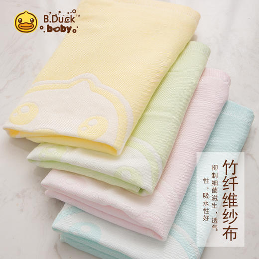 B.Duck小黄鸭竹纤维纱布方巾35*34cm 037 商品图0