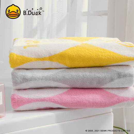 B.Duck小黄鸭股纱提圆圈大浴巾135*71cm 198 商品图0