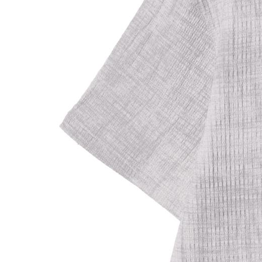 CS107夏季新时尚条纹做旧男士衬衫百搭宽松休闲上衣复古简约短袖 商品图4